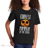 Coolest Pumpkin In The Patch Funny Halloween Party Cute Kids T-Shirt thumb 2