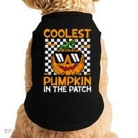 Coolest Pumpkin In The Patch Outfit Halloween Doggie Tank thumb 0