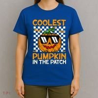 Coolest Pumpkin In The Patch Outfit Halloween T-Shirt thumb 4