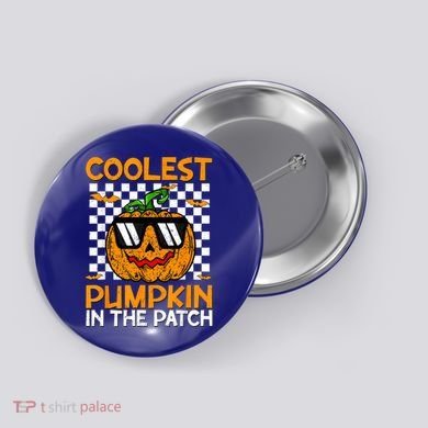 Coolest Pumpkin In The Patch Outfit Halloween Button