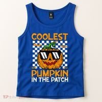 Coolest Pumpkin In The Patch Outfit Halloween Tank Top thumb 2