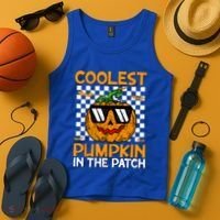 Coolest Pumpkin In The Patch Outfit Halloween Tank Top thumb 4