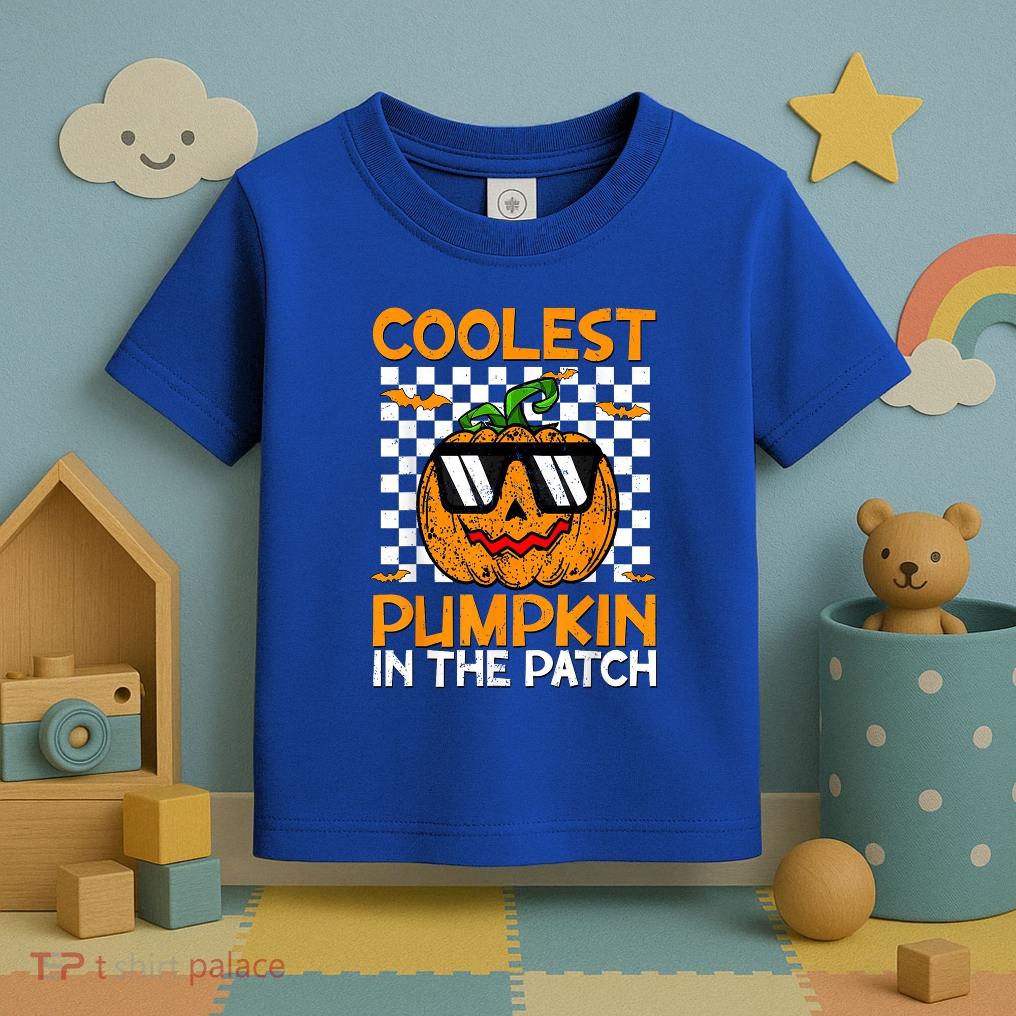 Coolest Pumpkin In The Patch Outfit Halloween Toddler T-Shirt