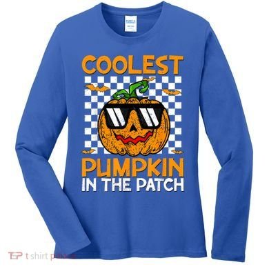 Coolest Pumpkin In The Patch Outfit Halloween Women's Long Sleeve Shirt