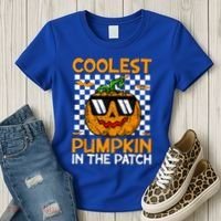 Coolest Pumpkin In The Patch Outfit Halloween Women's T-Shirt thumb 3