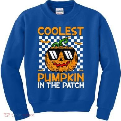 Coolest Pumpkin In The Patch Outfit Halloween Kids Sweatshirt