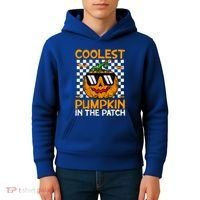 Coolest Pumpkin In The Patch Outfit Halloween Kids Hoodie thumb 4