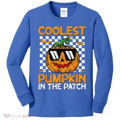 Coolest Pumpkin In The Patch Outfit Halloween Kids Long Sleeve Shirt