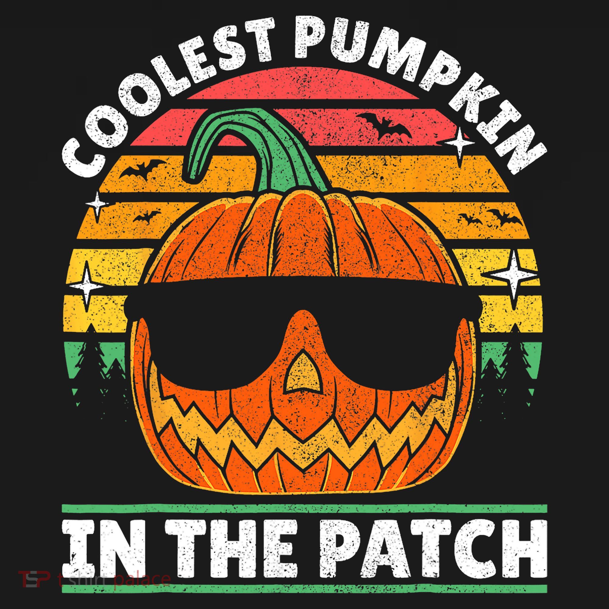 Coolest Pumpkin In The Patch Boy Retro Groovy Halloween Sweatshirt