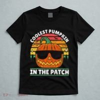Coolest Pumpkin In The Patch Boy Retro Groovy Halloween T-Shirt thumb 5