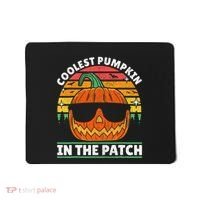 Coolest Pumpkin In The Patch Boy Retro Groovy Halloween Mousepad thumb 0