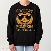 Coolest Pumpkin In The Patch Halloween Women's Sweatshirt thumb 0