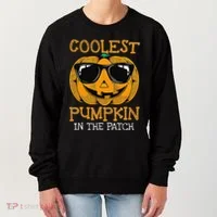 Coolest Pumpkin In The Patch Halloween Women's Sweatshirt thumb 0