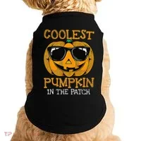Coolest Pumpkin In The Patch Halloween Doggie Tank thumb 0