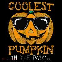 Coolest Pumpkin In The Patch Halloween USA-Made Doggie Bandana thumb 2
