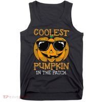 Coolest Pumpkin In The Patch Halloween Tank Top thumb 0
