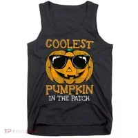 Coolest Pumpkin In The Patch Halloween Tank Top thumb 0