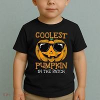 Coolest Pumpkin In The Patch Halloween Toddler T-Shirt thumb 2