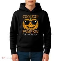 Coolest Pumpkin In The Patch Halloween Kids Hoodie thumb 4