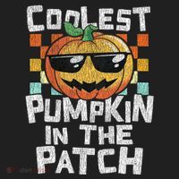 Coolest Pumpkin In The Patch Halloween Girls Women's Sweatshirt thumb 2