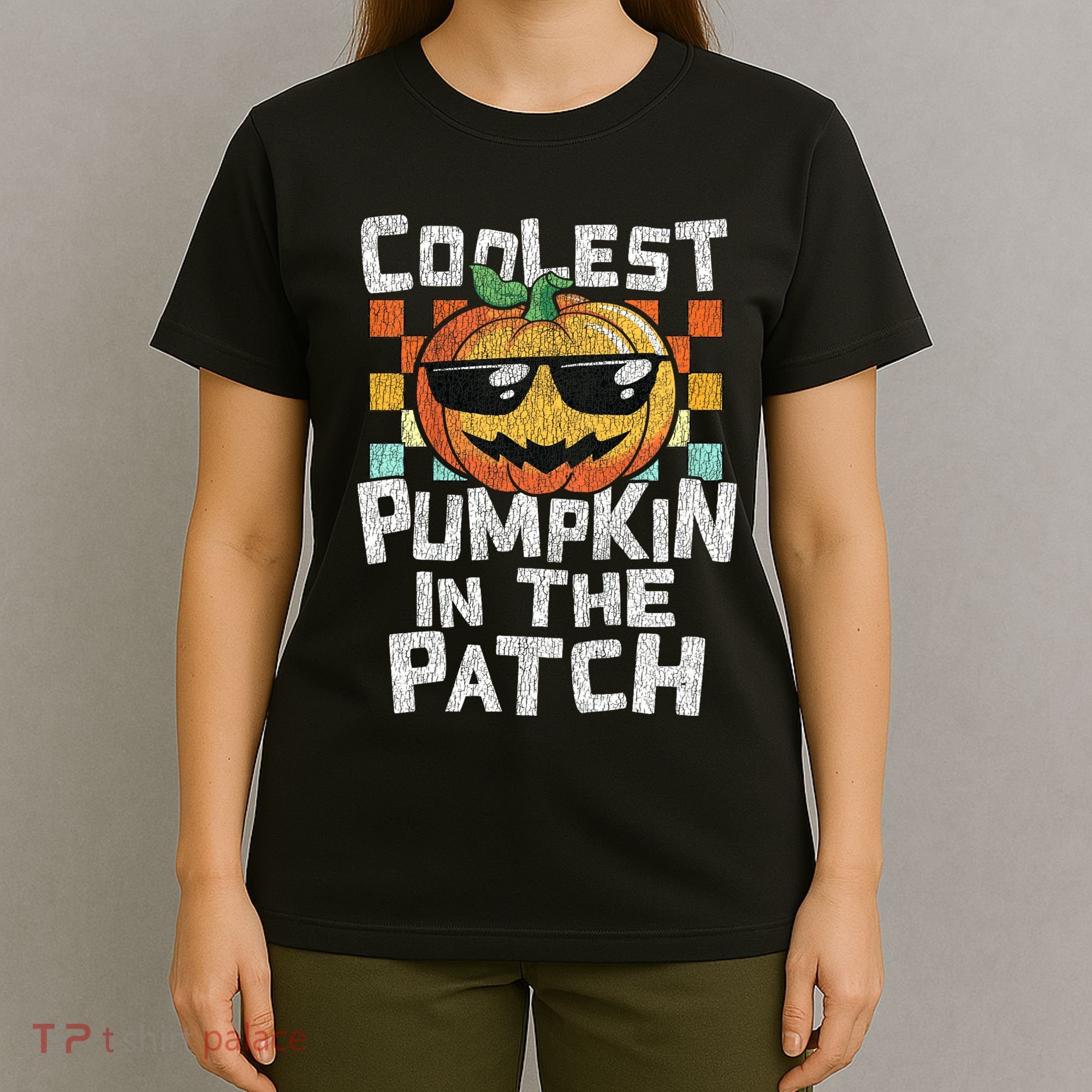 Coolest Pumpkin In The Patch Halloween Girls T-Shirt