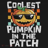 Coolest Pumpkin In The Patch Halloween Girls Women's Hoodie thumb 2