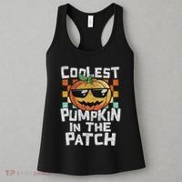 Coolest Pumpkin In The Patch Halloween Girls Women's Tank Top thumb 3
