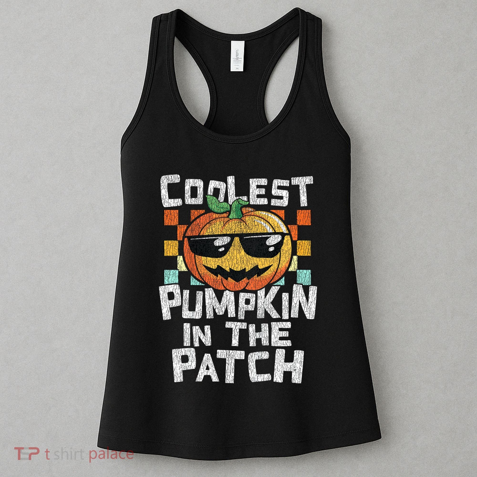 Coolest Pumpkin In The Patch Halloween Girls Women's Tank Top
