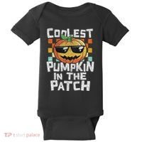 Coolest Pumpkin In The Patch Halloween Girls Baby Bodysuit thumb 0