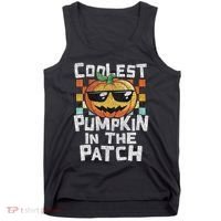Coolest Pumpkin In The Patch Halloween Girls Tank Top thumb 0