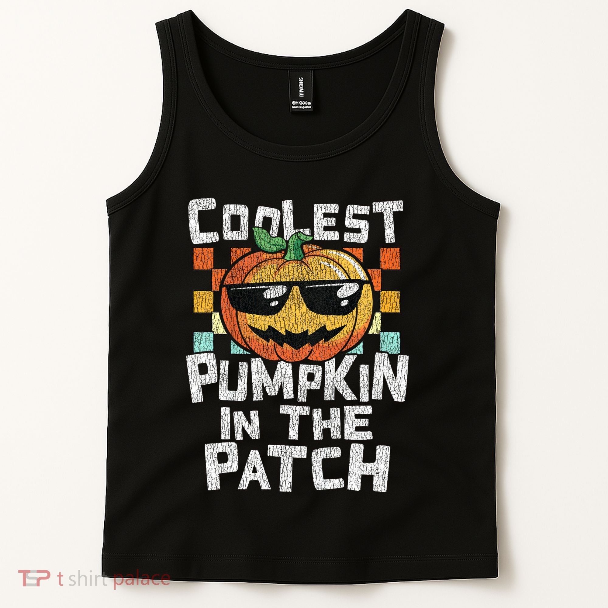 Coolest Pumpkin In The Patch Halloween Girls Tank Top