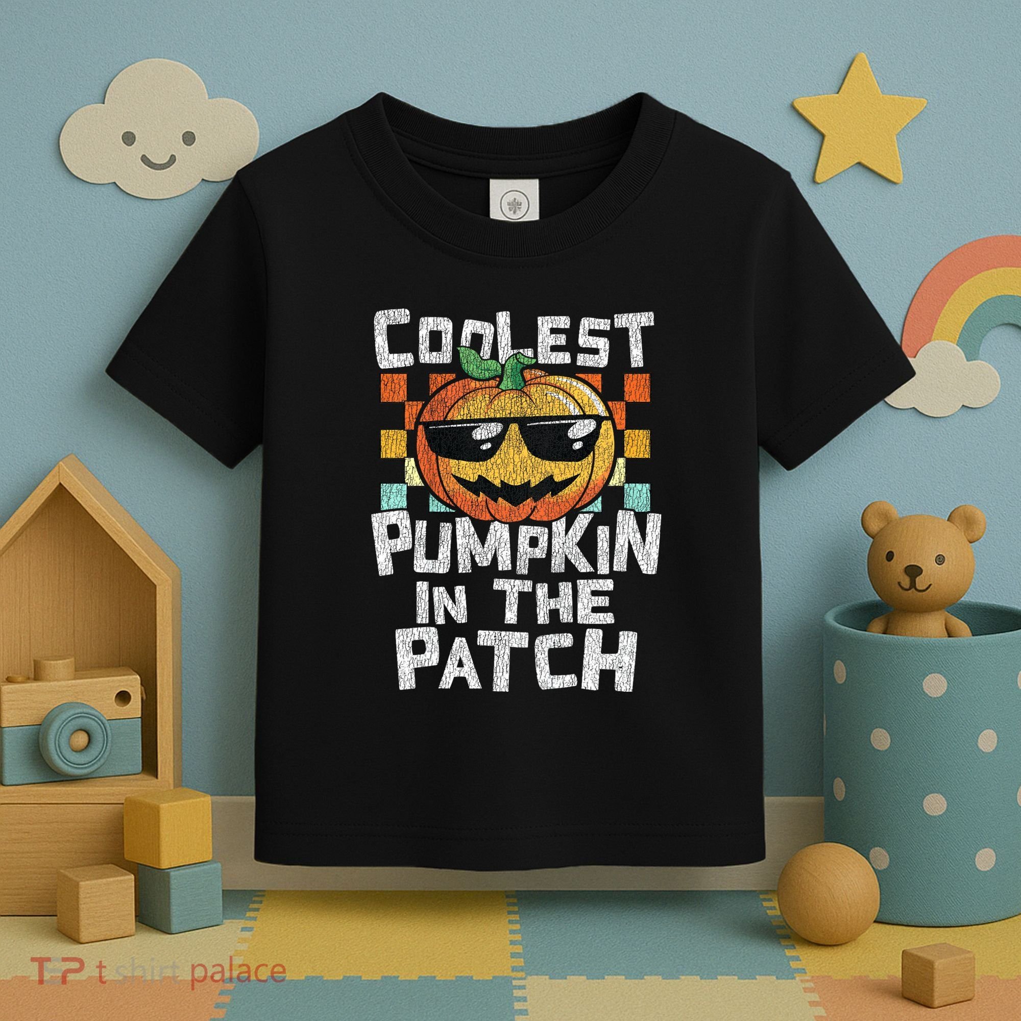 Coolest Pumpkin In The Patch Halloween Girls Toddler T-Shirt
