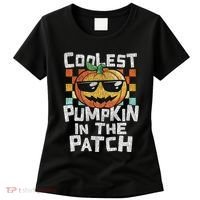 Coolest Pumpkin In The Patch Halloween Girls Women's T-Shirt thumb 0