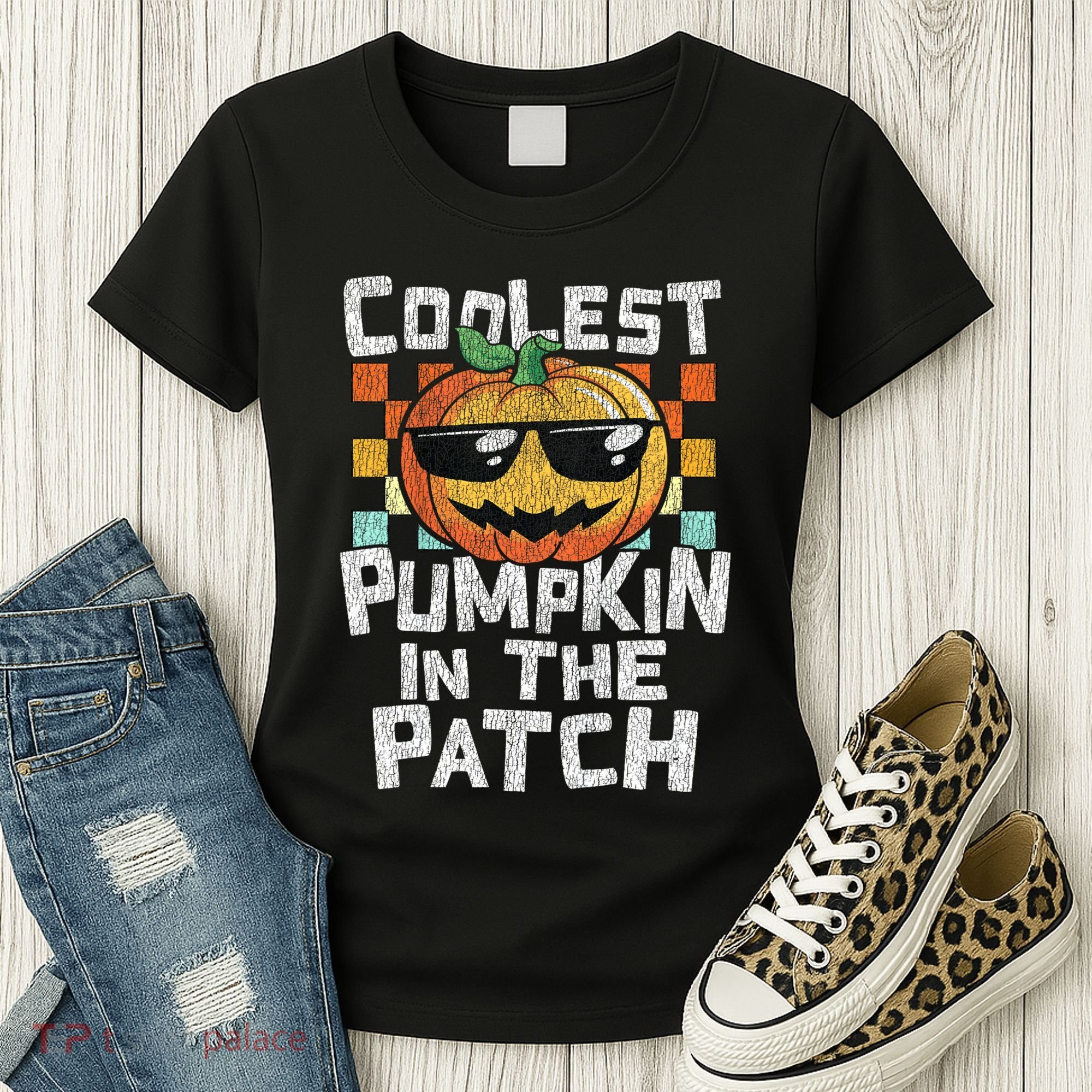 Coolest Pumpkin In The Patch Halloween Girls Women's T-Shirt