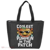 Coolest Pumpkin In The Patch Halloween Girls Tote Bag thumb 0