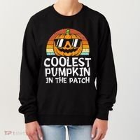 Coolest Pumpkin In The Patch Halloween Funny Gift Women's Sweatshirt thumb 0