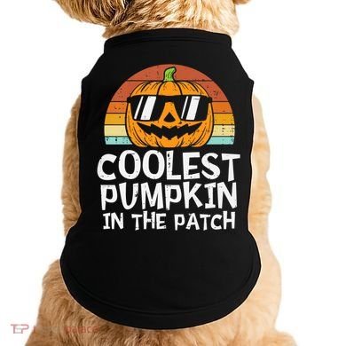 Coolest Pumpkin In The Patch Halloween Funny Gift Doggie Tank