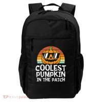 Coolest Pumpkin In The Patch Halloween Funny Gift Backpack thumb 0