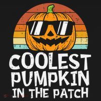 Coolest Pumpkin In The Patch Halloween Funny Gift Backpack thumb 2