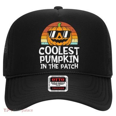 Coolest Pumpkin In The Patch Halloween Funny Gift Hat
