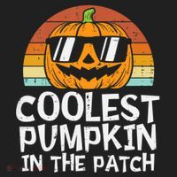Coolest Pumpkin In The Patch Halloween Funny Gift Hat thumb 2