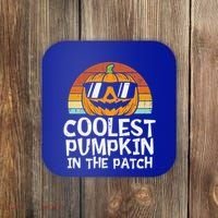 Coolest Pumpkin In The Patch Halloween Funny Gift Coaster thumb 0