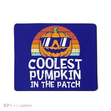 Coolest Pumpkin In The Patch Halloween Funny Gift Mousepad