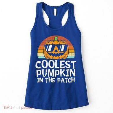 Coolest Pumpkin In The Patch Halloween Funny Gift Women's Tank Top