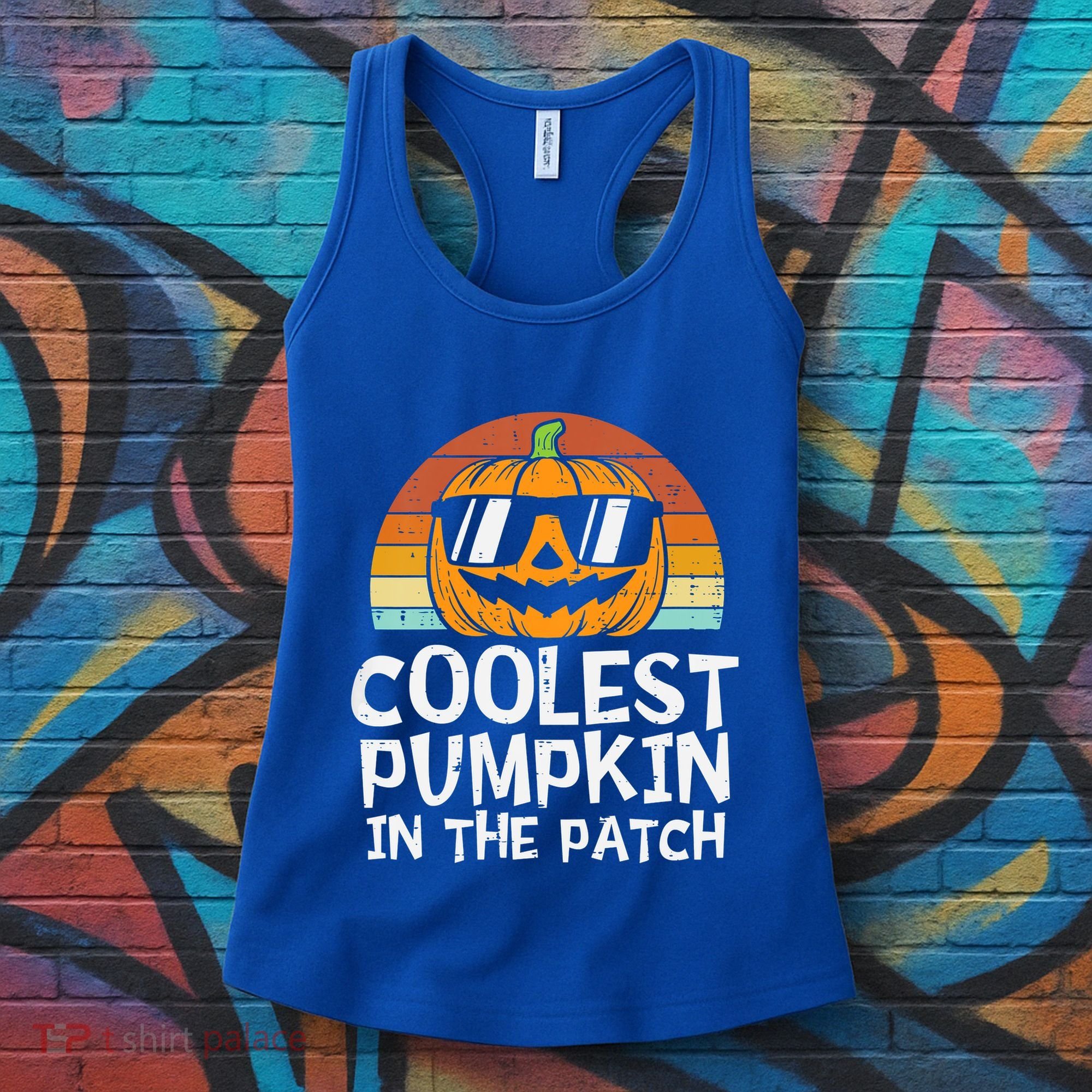 Coolest Pumpkin In The Patch Halloween Funny Gift Women's Tank Top