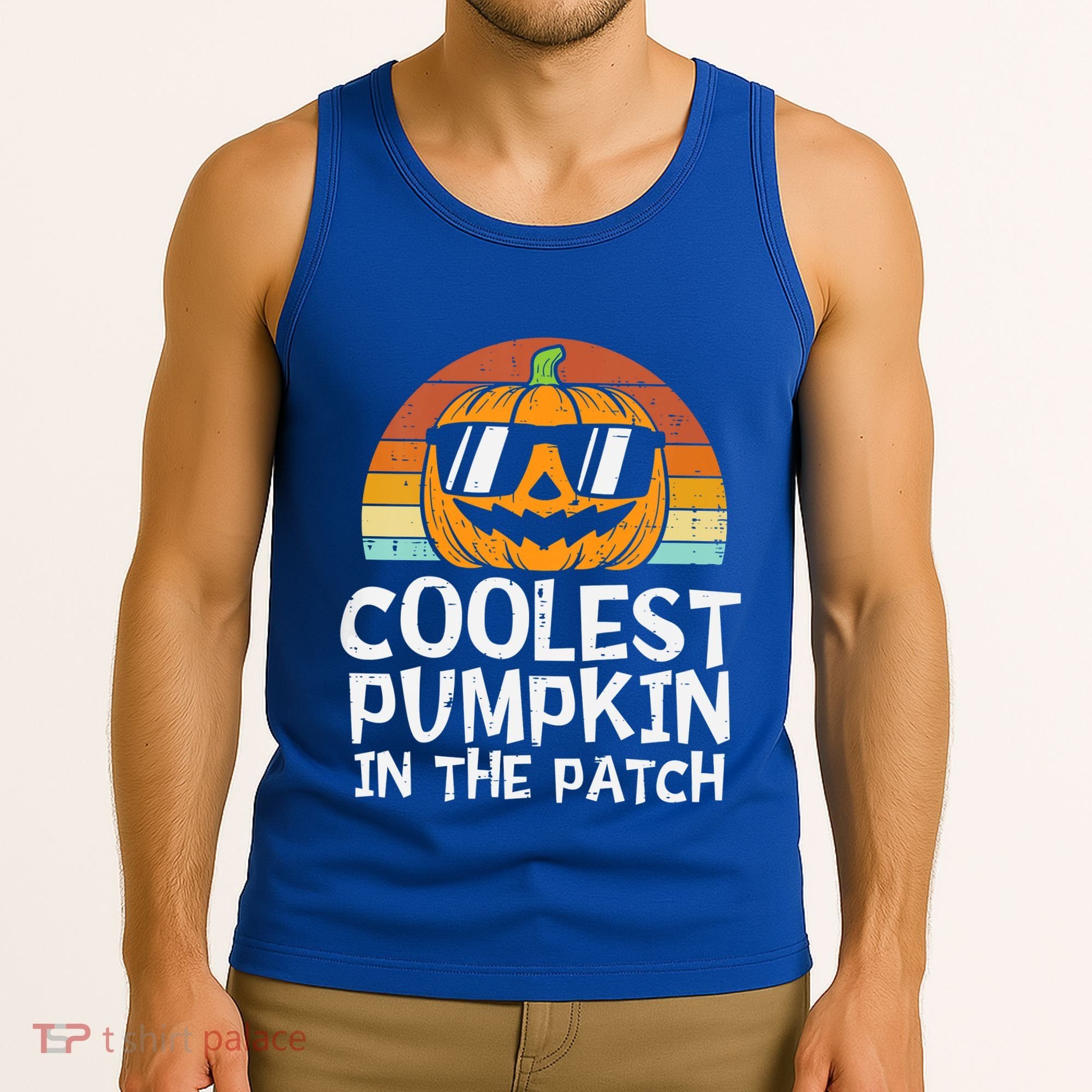 Coolest Pumpkin In The Patch Halloween Funny Gift Tank Top