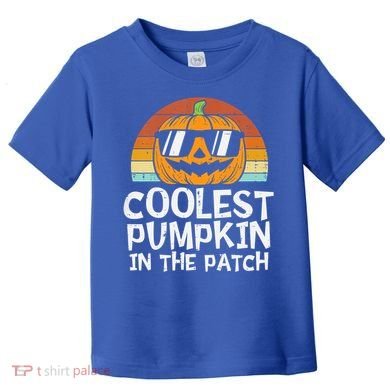 Coolest Pumpkin In The Patch Halloween Funny Gift Toddler T-Shirt
