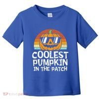 Coolest Pumpkin In The Patch Halloween Funny Gift Toddler T-Shirt thumb 0