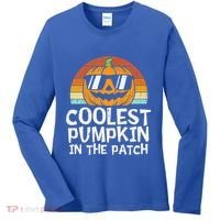 Coolest Pumpkin In The Patch Halloween Funny Gift Women's Long Sleeve Shirt thumb 0