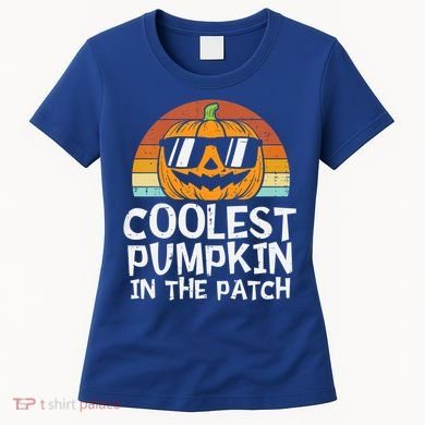 Coolest Pumpkin In The Patch Halloween Funny Gift Women's T-Shirt
